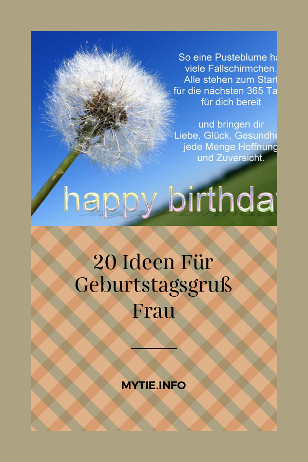 20 Ideen Für Geburtstagsgruß Frau